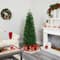 6ft. Pre-Lit Green Mountain Pine Artificial Christmas Tree, Clear LED Lights